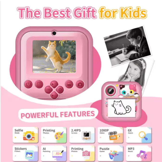 PixiePrint™ kids instant camera
