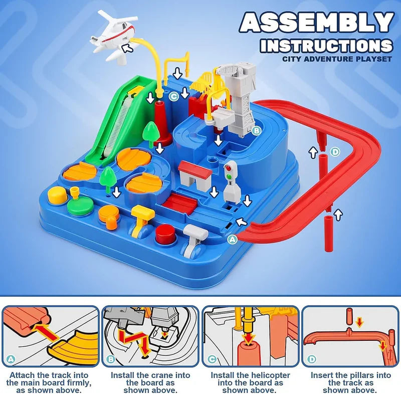 City Adventure Car Rescue Track Set